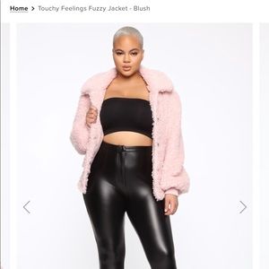 Fashion nova touchy feelings blush jacket